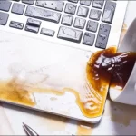 Spilled coffee on laptop keyboard 150x150